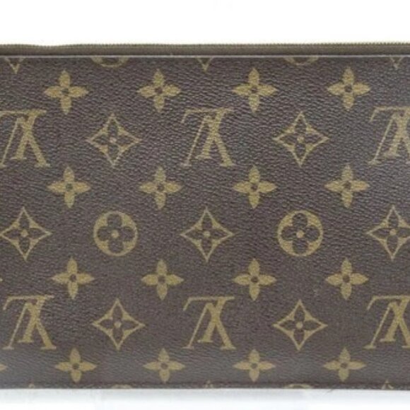 Louis Vuitton Neverfull Monogram Canvas Pochette Wristlet SD0119 - Brown *READ* - Picture 3 of 16